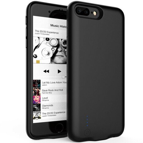 Husa Baterie Ultraslim iPhone 7 Plus/8 Plus, iUni Joyroom 3800mAh, Black